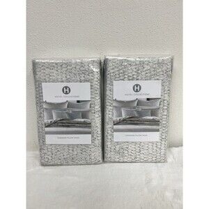 Hotel Collection Tessellate TWO Standard Shams NEW